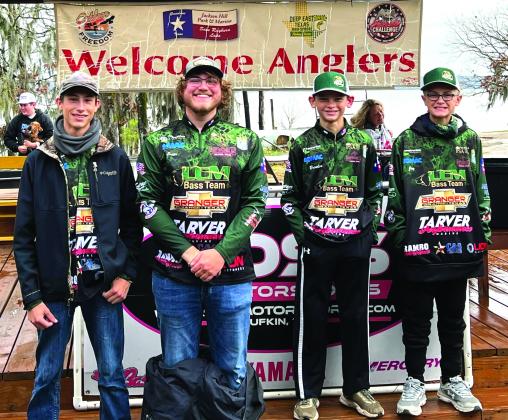 LCM: Jacob Longlois, Justin James, Brenden Gallier and Jay Delk competed in the Deep East Texas Q-5 Tournament at Lake Sam Rayburn