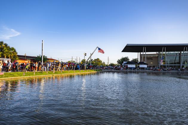 Event Centre Lake during the 4th of July celebration