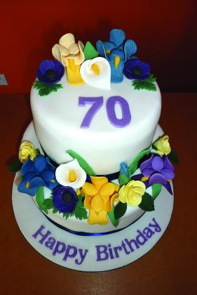 70th birthday cake 