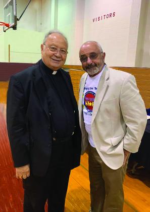 Bishop and Chief - IEA Board Members Catholic Diocese of Beaumont Bishop Emeritus Curtis J. Guillory and Beaumont Police Department Chief Jimmy Singletar