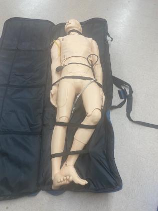 Mannequin for training provided using grant funds.