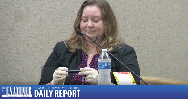 Melissa Staples reviews evidence she processed in 1995.