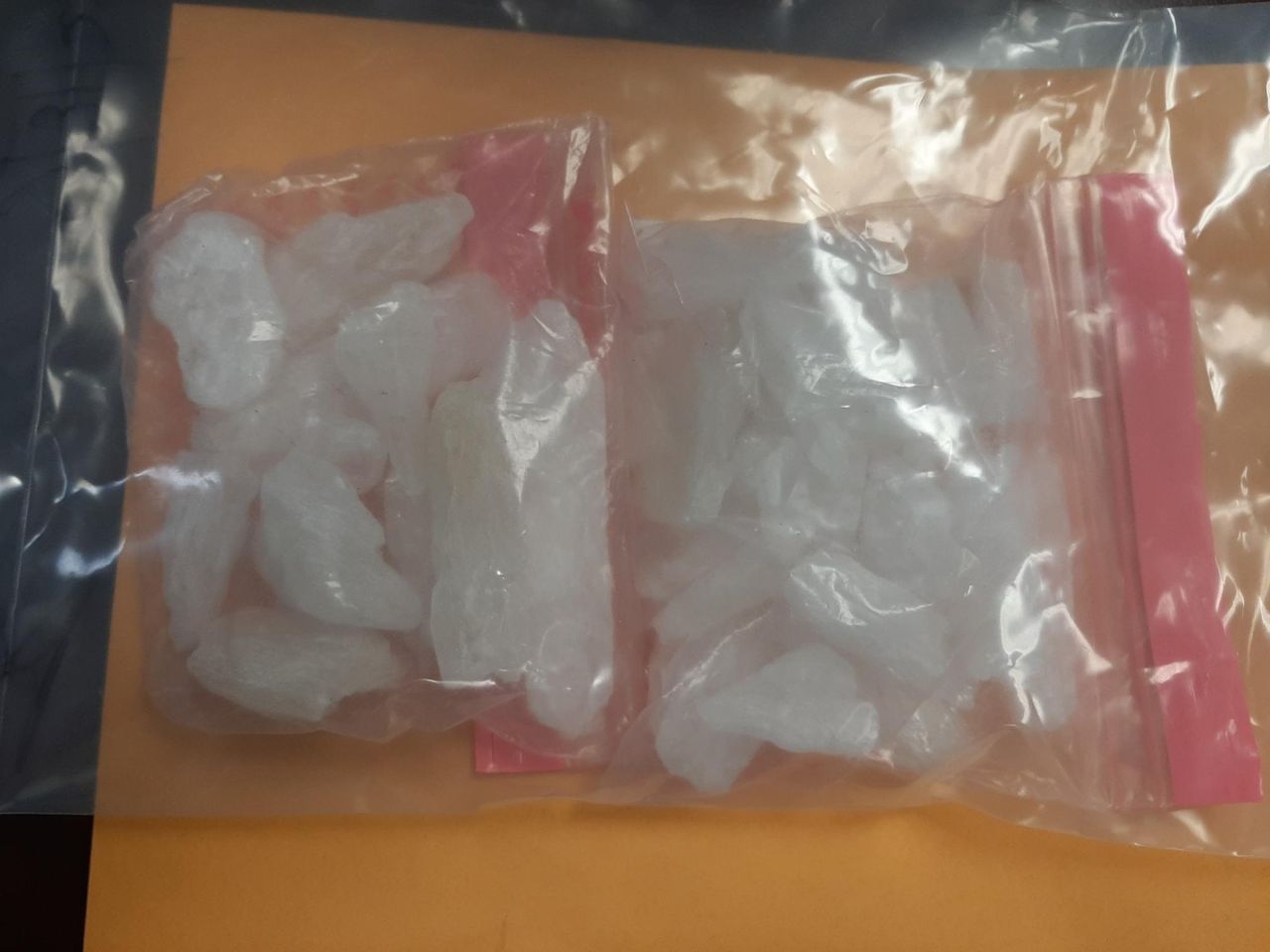 Officers found 260 grams on the group of four
