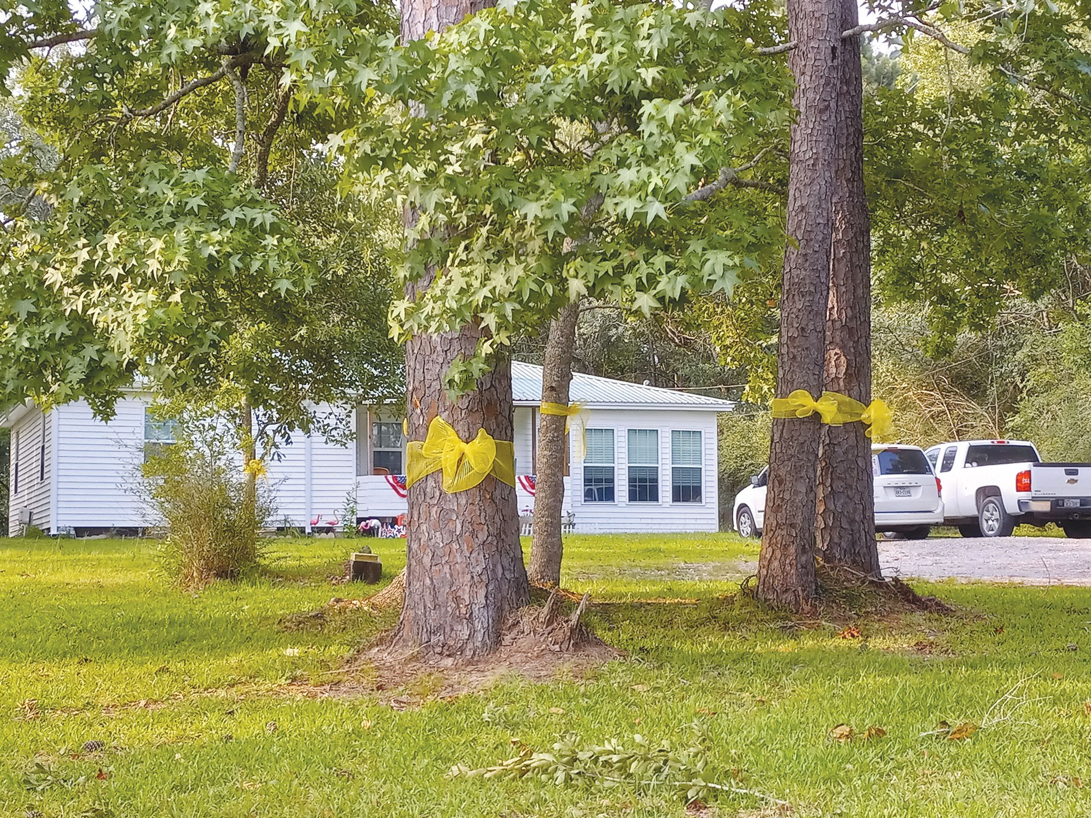 Yellow Ribbons symbolize hope of finding a woman missing since March 10