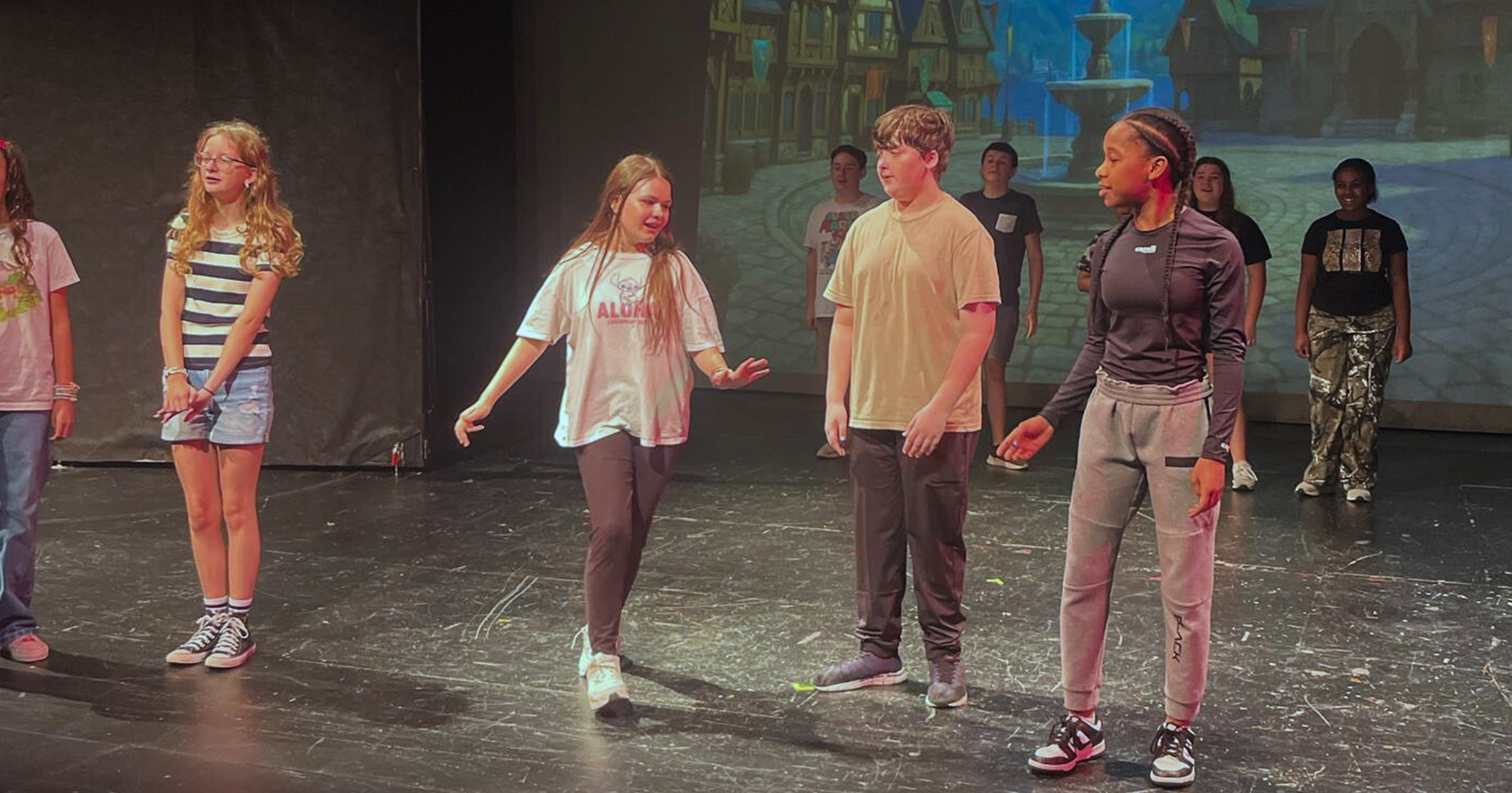 Krewe students rehearse ‘Frozen Jr.’