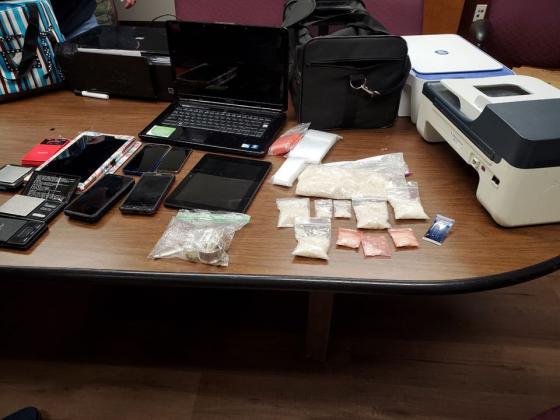 Contraband taken from a Nederland home Jan. 19, 2020.