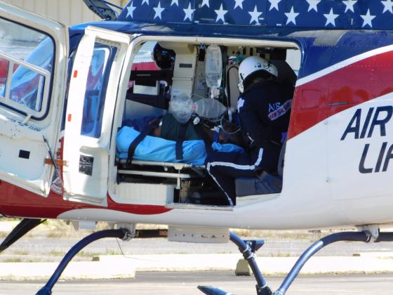 Treating burn victim