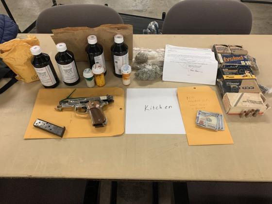 Items found at the scene.