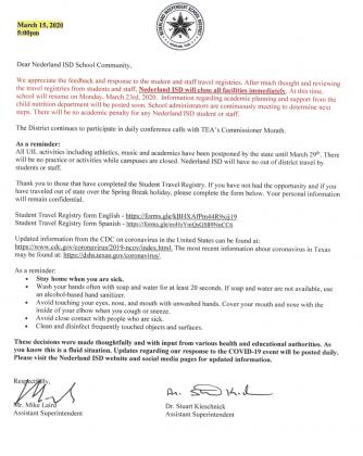 NISD closes