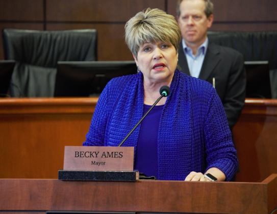Beaumont Mayor Becky Ames announces the area's first "Stay Home, Work Safe" order. The six-county coalition followed suit soon after.