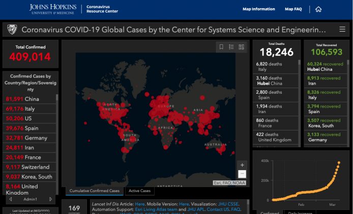 Johns Hopkins Coronavirus Resource Center
