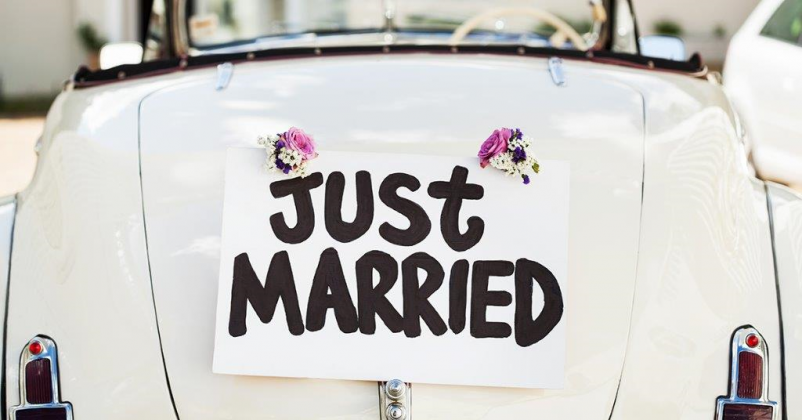 "Just married"