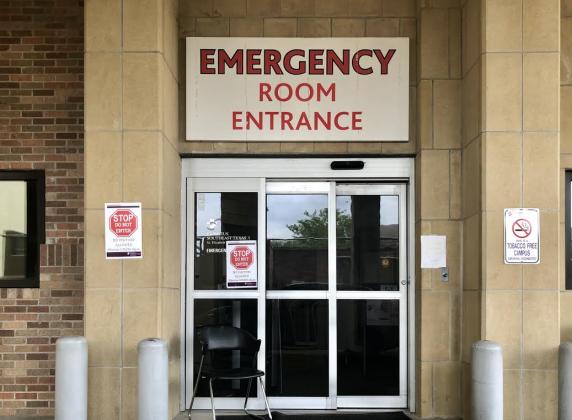 Hospital emergency entrance