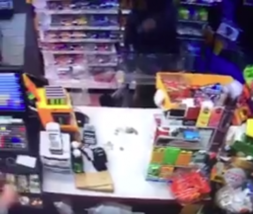 Assailant shoots at clerk while holding a hostage during Orange robbery 