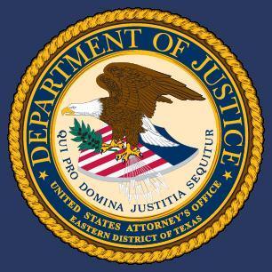 DOJ Eastern District of Texas