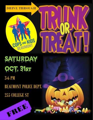 BPD is holding a drive-thru trunk-or-treat event this Halloween.