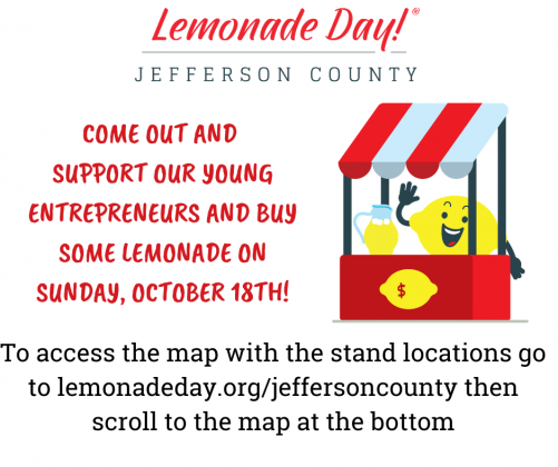 Lemonade Day is planned for Oct. 18