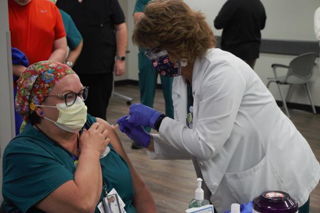 CHRISTUS St. Elizabeth vaccinated 12 of their staff Dec. 17