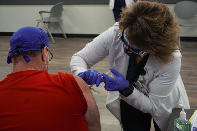 CHRISTUS St. Elizabeth vaccinated 12 of their staff Dec. 17