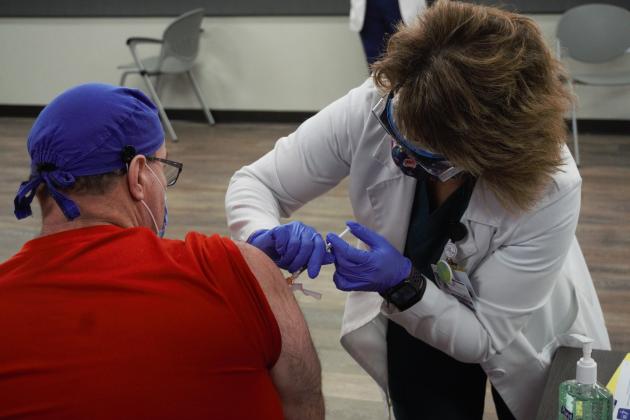 CHRISTUS St. Elizabeth vaccinated 12 of their staff Dec. 17