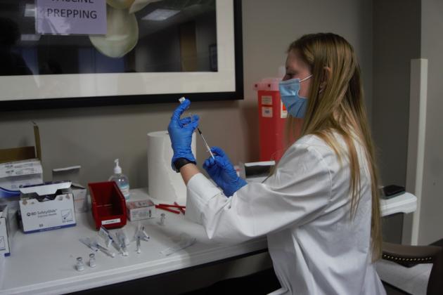 Baptist Hospital administered its first vaccinations Dec. 18