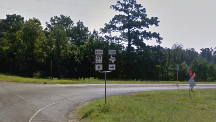SH 87 and FM 2626 in Newton County