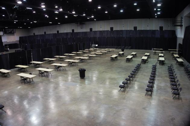 City employees transformed the Beaumont Civic Center into a vaccination hub in a matter of hours