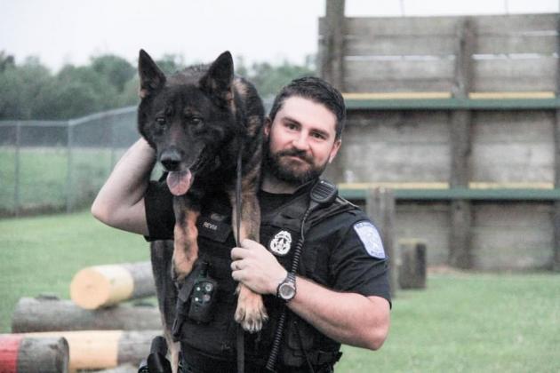 K9 Hutch and Officer Revia