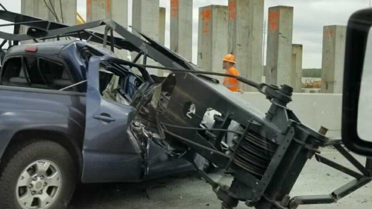 An accident on I-10