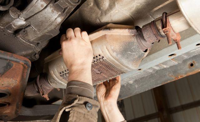 A catalytic converter is an exhaust emission control device that converts toxic gases and pollutants in exhaust gas from an internal combustion engine into less-toxic pollutants by catalyzing a redox reaction. 