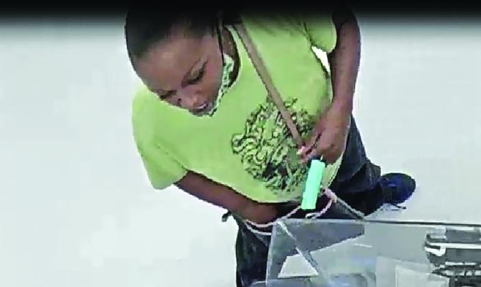 The suspected credit card thief.