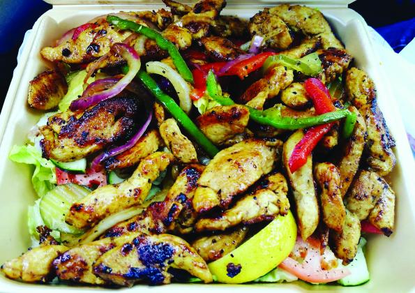 Grilled chicken salad at Sam's.
