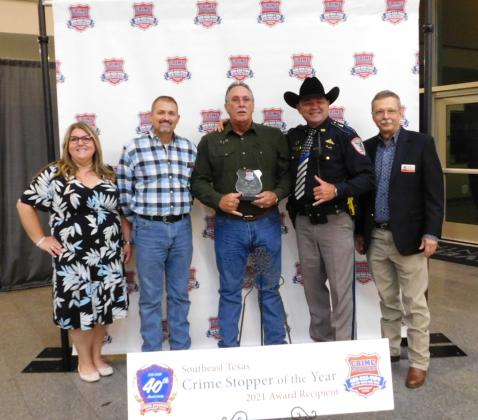 Orange County Sheriff Lane Mooney names J.W. Dalton a Crime Stopper of the Year.