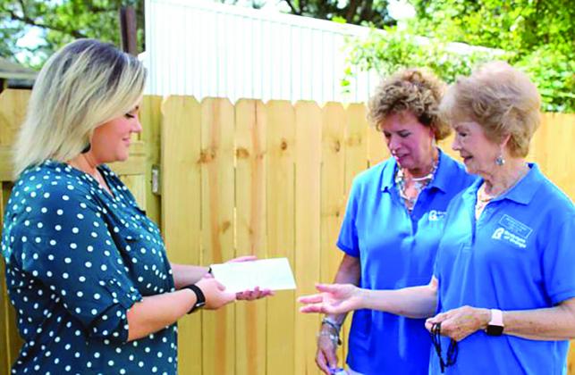 LSET team members at a check presentation on October 12