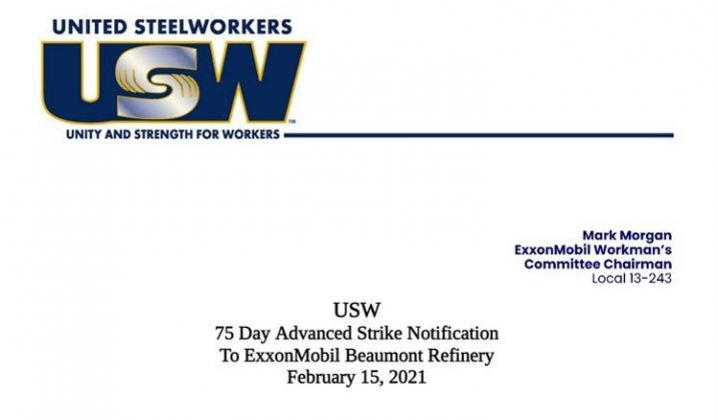 USW memo from February