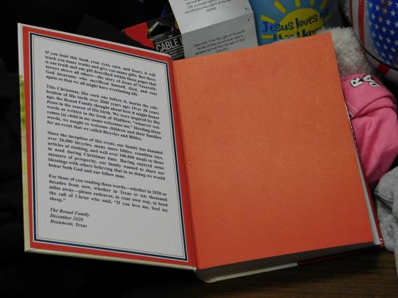 Every children's Bible contains this personal message inscribed on the inside cover.