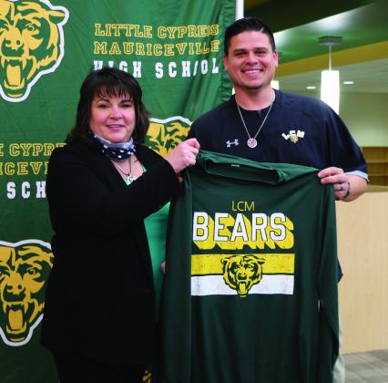 LC-M Superintendent Stacey Brister names Eric Peevey the new athletic director and head football coach on Feb. 4.