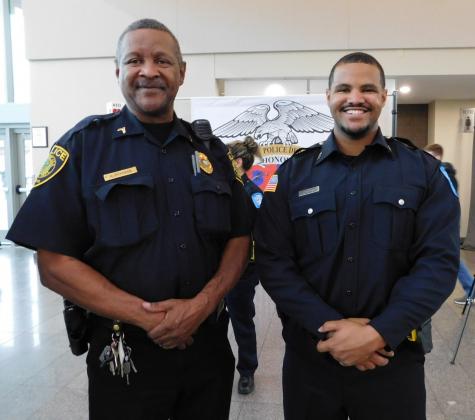 Retired BPD Officer/BISD Officer Reginald Boseman and son, Reginald Boseman III