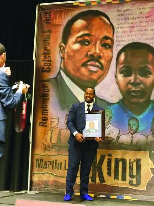 Dr. Levy Barnes Sr. was named the Man of the Year by the MLK Jr. Support Group, founded by Hargie Faye Savoy from Port Arthur