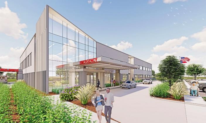 A rendering of the future site