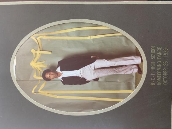 Kenneth Coleman poses at Beaumont Charlton Pollard High School’s Homecoming Dance in 1979