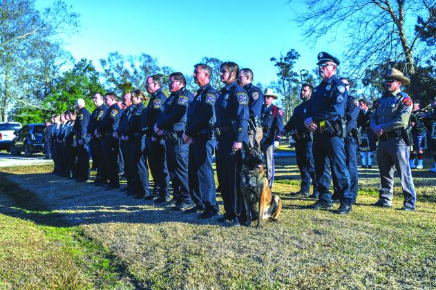 Vidor police officer Christopher Wayne Berry was laid to rest Jan. 29 at Forest Lawn Cemetery in Orange.