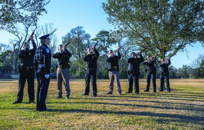 Vidor police officer Christopher Wayne Berry was laid to rest Jan. 29 at Forest Lawn Cemetery in Orange.