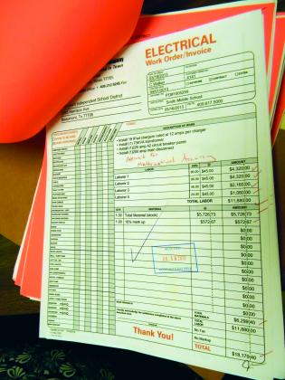 Documents entailing Walker's electrical service charges