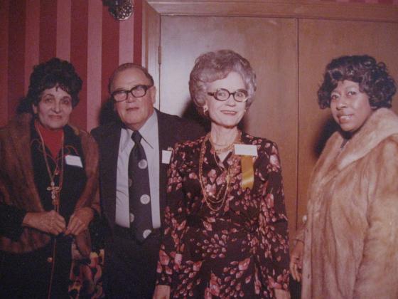 Essie with former colleagues.