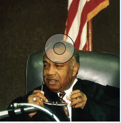 Judge Theodore Johns on the bench