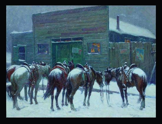 'The Faithful Ponies' by O.E. Berninghaus