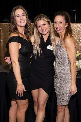 Madison Gober, Emily Trevino and Hannah House