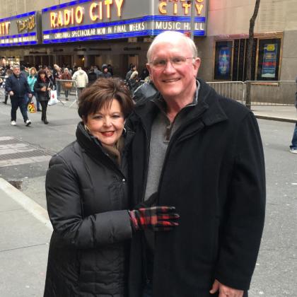 Larry with Becky in New York