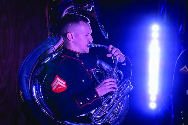 A marine band member